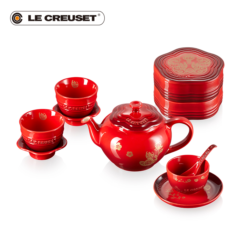 France 's LE CREUSET cool color stoneware perigone tea utensils use identifiers tank 2020 New Year gifts