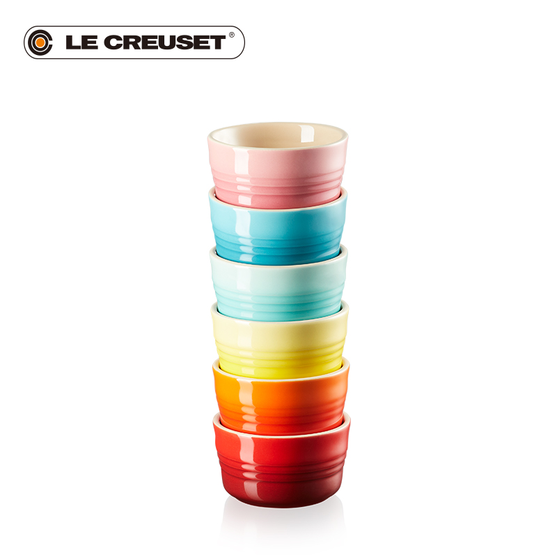 France cool color LE CREUSET stoneware rainbow series mini jar of 6 times