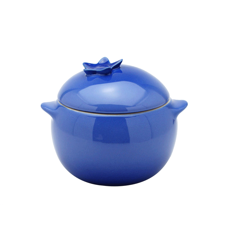 France 's LE CREUSET cool color stoneware blueberries "baked desserts stew stew roast jar, lovely mommy