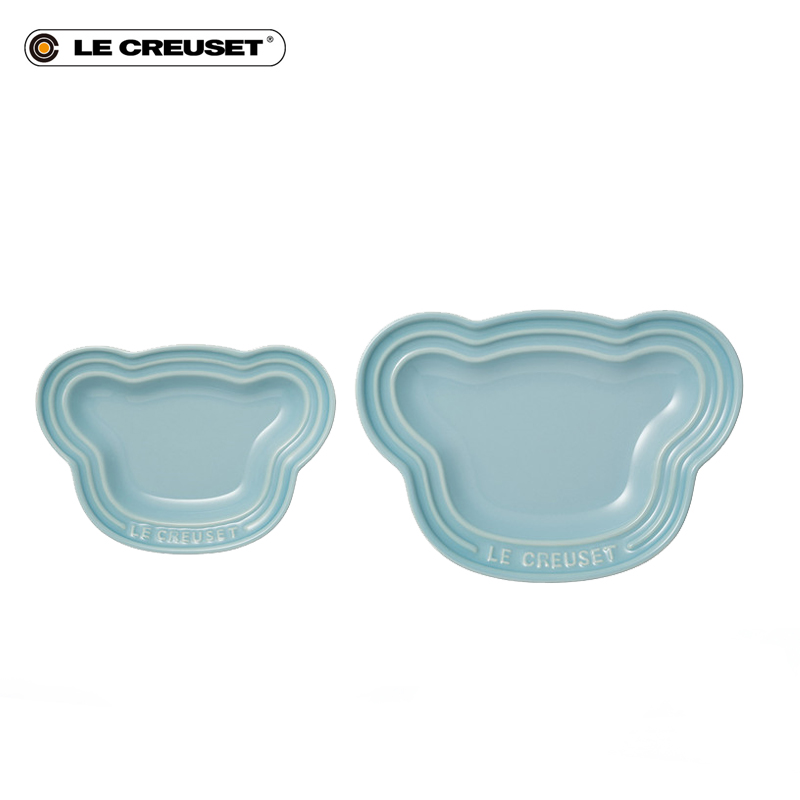 France cool color LE CREUSET stoneware 7 children tableware suit baby son birthday gift the sky blue