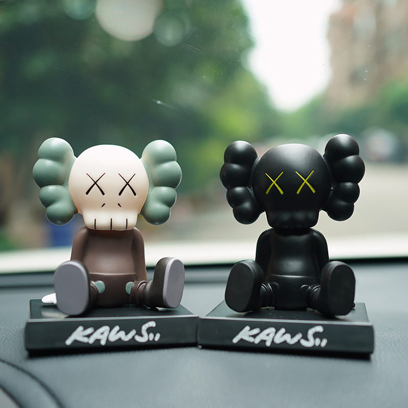 ins creative Net red trend cartoon cute Kaws Coss XX eye car doll decoration car decoration