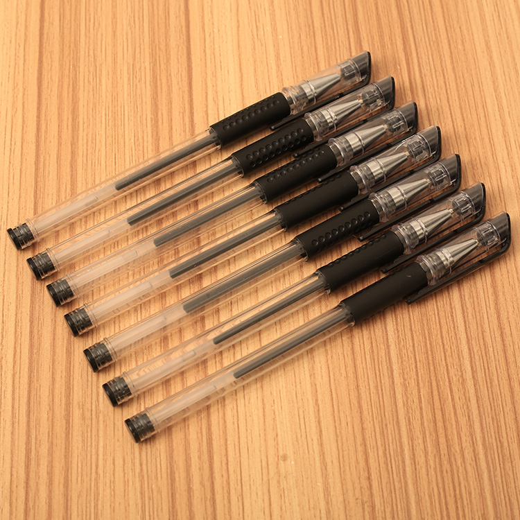 Gel pen 0 5mm bullet black red and blue refill office student stationery signature pen water-based pen 12 boxes