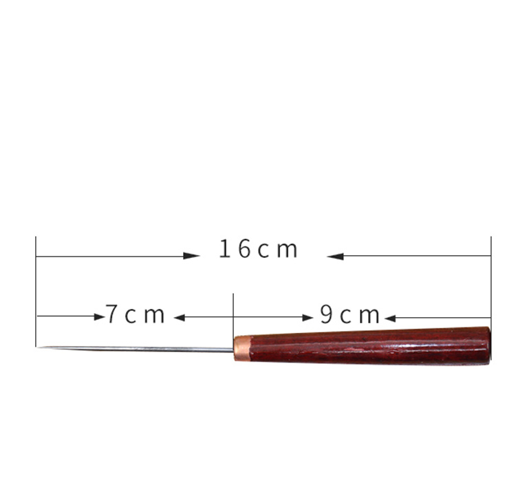 Dụng cụ khoan tay cầm bằng gỗ dùi một ngàn thông qua giày cobbling DIY chỉ dùi kim đấm đóng sách chỉ dùi - Công cụ & vật liệu may DIY chỉ may bao