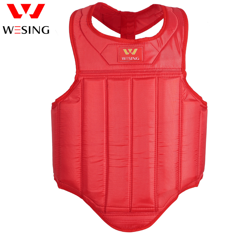 Jiuzhishan wesing boxing protective gear 98 style sanda chest Muay Thai boxing combat training vest protective armor