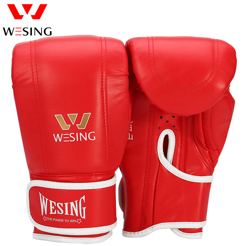 Jiuzhishan wesing straight sand bag sand bag target dew thumb sanda boxing gloves Boxing training velcro gloves