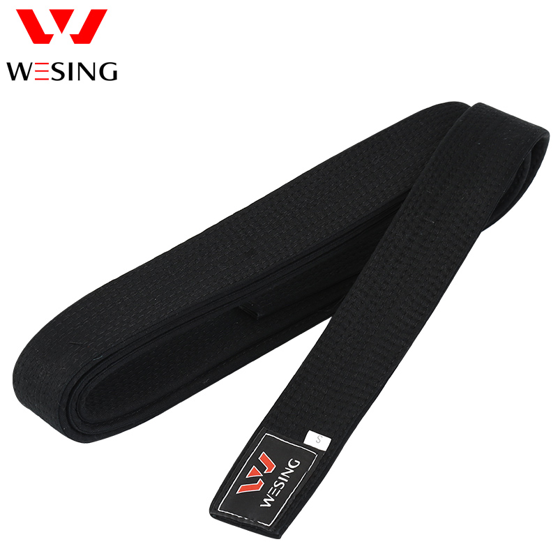 Jiuzhishan wesing Adult children taekwondo belt Cotton black road belt training Professional competition grading