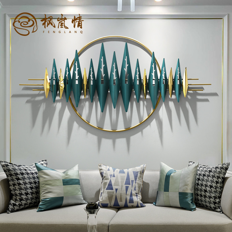 Fenglan Creative Light luxury wall decoration metal wall hanging dining room stereo hanging parts home accessories