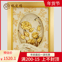 Fenglan love gold rose gold foil rose Tanabata send girl wife wedding creative girlfriend boyfriend birthday gift
