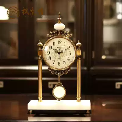 Fenglan love European mechanical clock light luxury clock clock clock precision clock ornaments desktop living room home creativity