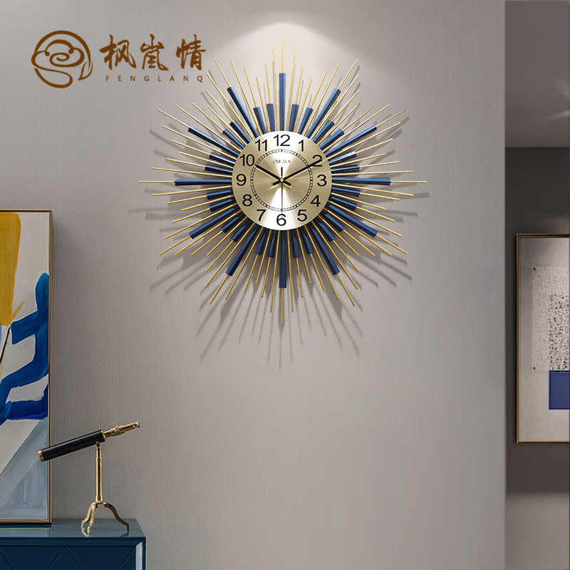 Maple Love Nordic Light Extravagant CLOCKS LIVING ROOM HOME WATCH AND WATCH CREATIVE FASHION ATMOSPHERE MODERN ART HANG WALL CLOCK