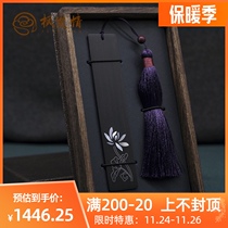 Fenglan love bookmarks original traditional handmade mahogany gold and silver wrong snail mosaic lotus teacher leadership literary gifts