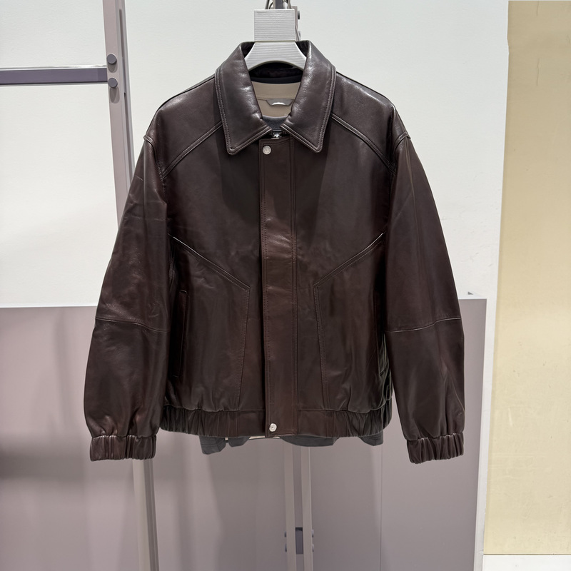 B1Bdg4F02 Niaojia Autumn and Winter Men's Vintage Goat Leather Lapel Motorcycle Style Genuine Leather Jacket Coat B1Bdg4F02 Niaojia Autumn and Winter Men's Vintage Goat Leather Lapel Motorcycle Style Genuine Leather Jacket Coat