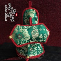 Tibetan Buddhist Supplies Paraphernalia to thicken Kumgang Bell Pestle Sleeve Bell Set Green quality Good 20cm