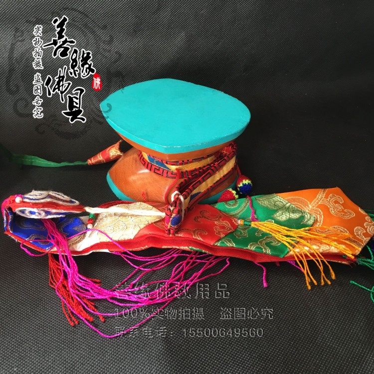 Import of Nepalese Tibetan Buddhist Buddhist Buddhist Buddhist Hands Drum Garba Farah Drum Set of a large set of sending drum sets