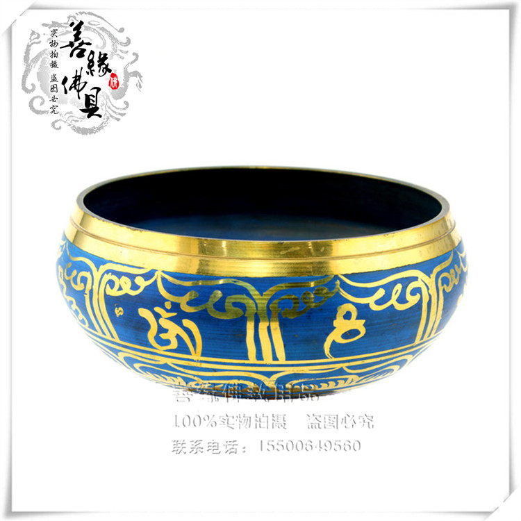 Buddha's Nepal Buddha Sound bowl turn via bowl red copper thickened Buddha's sound bowl French sound bowl Fantone bowl Aperture 11 5cm