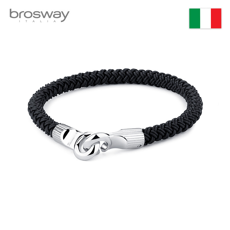 Brosway Zodiac Year Red String European and American Style Versatile Trendy Diving Rubber Titanium Steel Unisex Bracelet Couple Bracelet