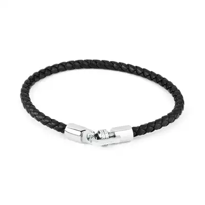 brosway European and American brand fashion hand weaving trend simple personality leather rope men hand niche gift
