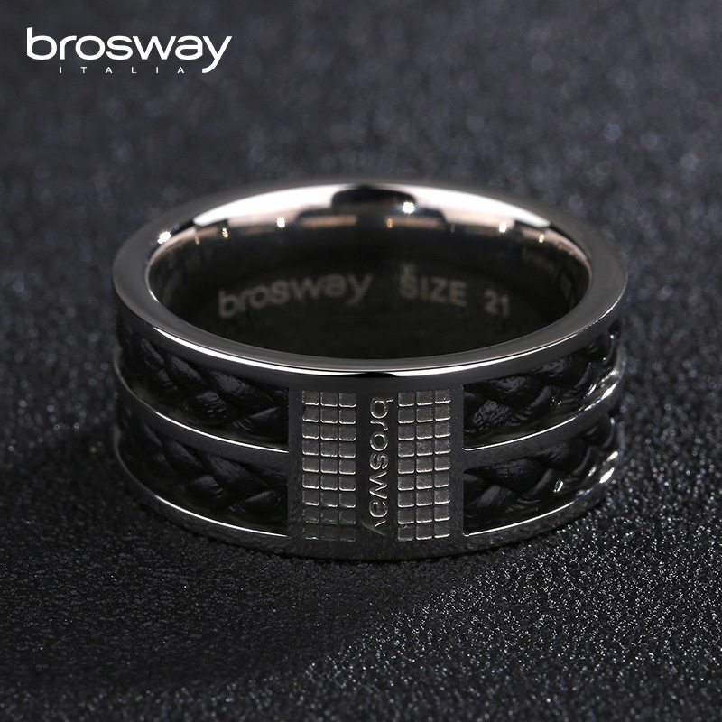 Bague homme BROSWAY en Cuir - Ref 3087260 Image 3