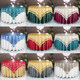 Oil-proof and waterproof high-end hotel round table cloth solid color