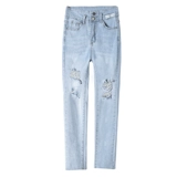 Осенние джинсы, демисезонные тонкие штаны, 2024 года, высокая талия, в обтяжку