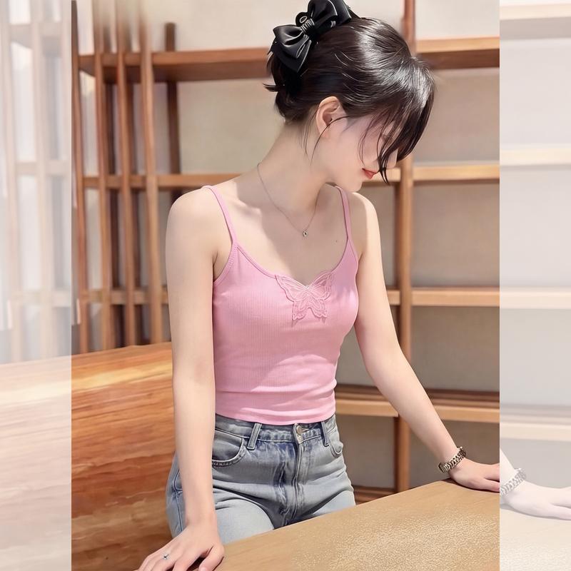 Korean-Style Beautiful Camisole Tops for Women, Summer 2026 New Design, Stylish and Stunning Sleeveless Tank Tops for Hot Girls