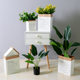Simulated plant flower pot decoration cement pot green plant kraft paper bag metal flower pot plastic flower pot