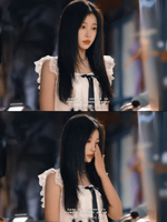 Yu Shuxin's same style edikted American genuine purchase white lace bow doll suspender dress