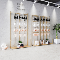 Underwear underwear shelf gold wall shopping mall underwear store hanging underwear shelf display floor-to-ceiling bra display rack