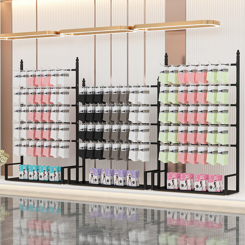 Socks display rack wrought iron shelf gloves decoration Lu display wall hanging rack multi-function