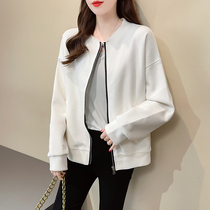 Inadvertent glow in the glow of the glow 2021 Autumn winter new zipped cardiovert loose 100 hitch a baseball suit jacket