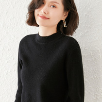 A D Hepburn is not easy to see with color Jedi ~ autumn winter new commuter sweater women cashmere wool small round collar blouses