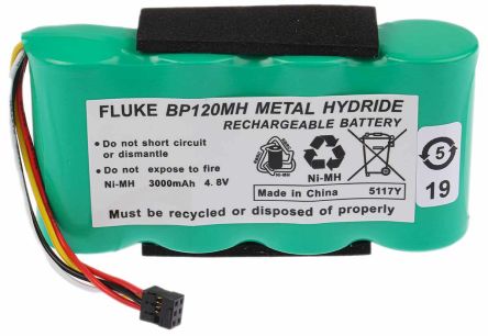 New FLUKE Fluke BP120MH 123 125S 125 F125S 124 Battery B11483