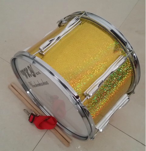 Xu Hong nhạc cụ chất lượng hai tông màu vàng cao cấp flash nhỏ snare trống đường kính 34 với lò xo điều chỉnh để gửi trống thanh đai - Nhạc cụ phương Tây đàn guitar điện