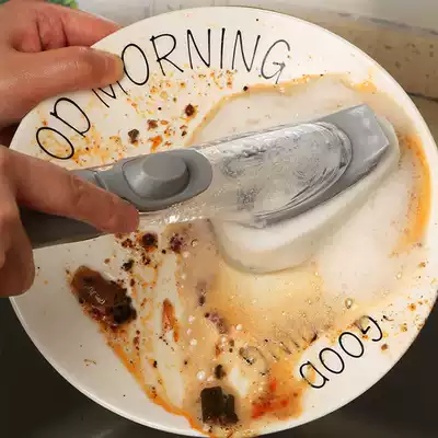 Brush pan artifact brush bowl washing dishes kitchen household long handle cleaning wipe lazy detergent automatic add liquid wash pan brush
