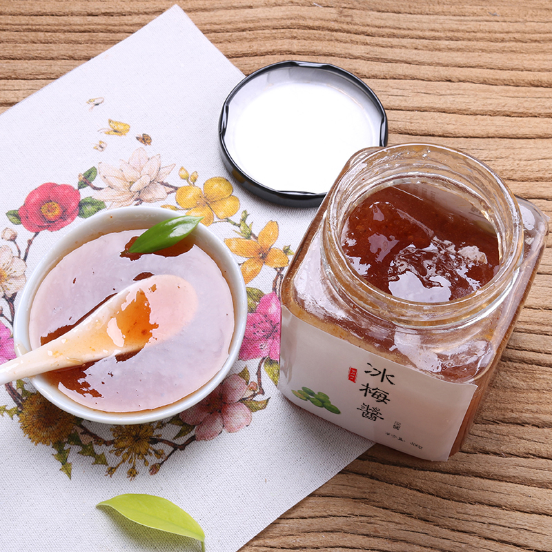 Jamei) ice plum cake Chaoshan specialic iced floral plum sauce dip with goose roast duck sour plum sauce 400g plum sauce plum sauce