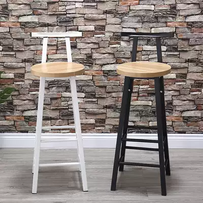 Simple modern bar chair home backrest bar stool Iron Bar Bar Bar chair high chair coffee chair can be customized