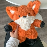 Милая кукла, плюшевая детская игрушка, успокаивающая подушка, лиса, енот