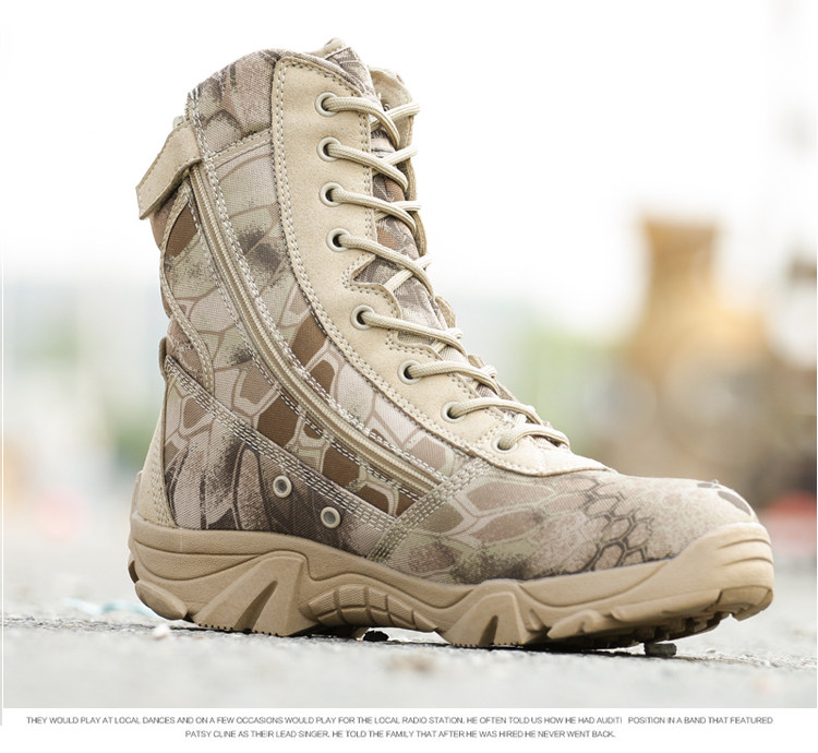 Bottes militaires pour homme - porter - Ref 1396956 Image 22