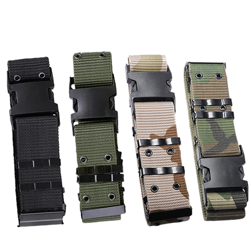 Dunlang tactical S wide belt Military fan Nylon belt Security army belt Multi-function outdoor belt