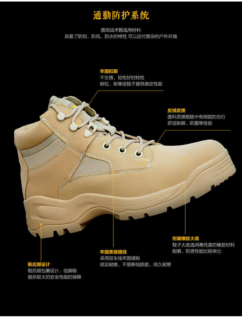 Bottes militaires pour homme - porter - Ref 1398730 Image 12
