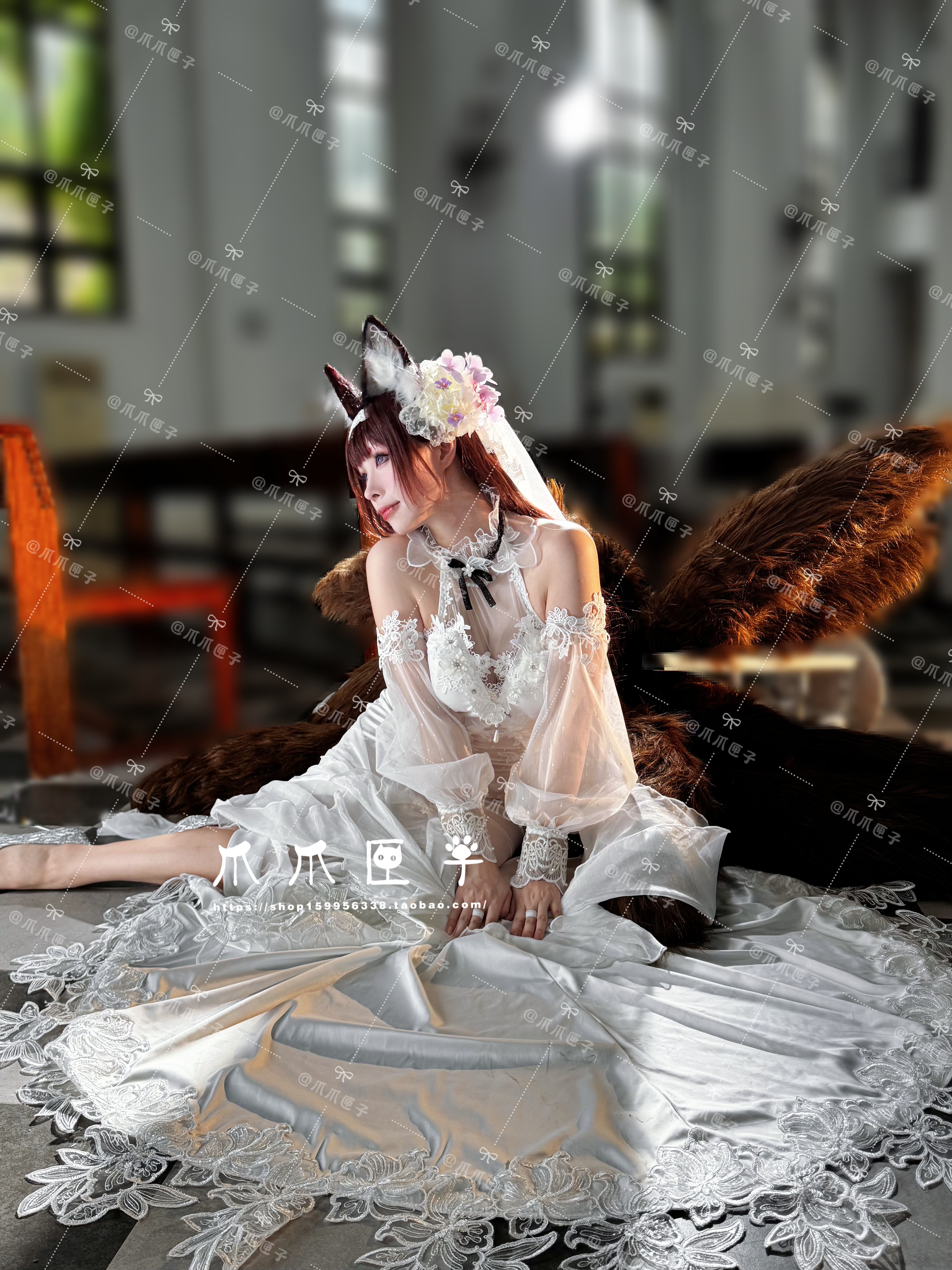 爪爪匣子】碧蓝航线白凤cosplay全款