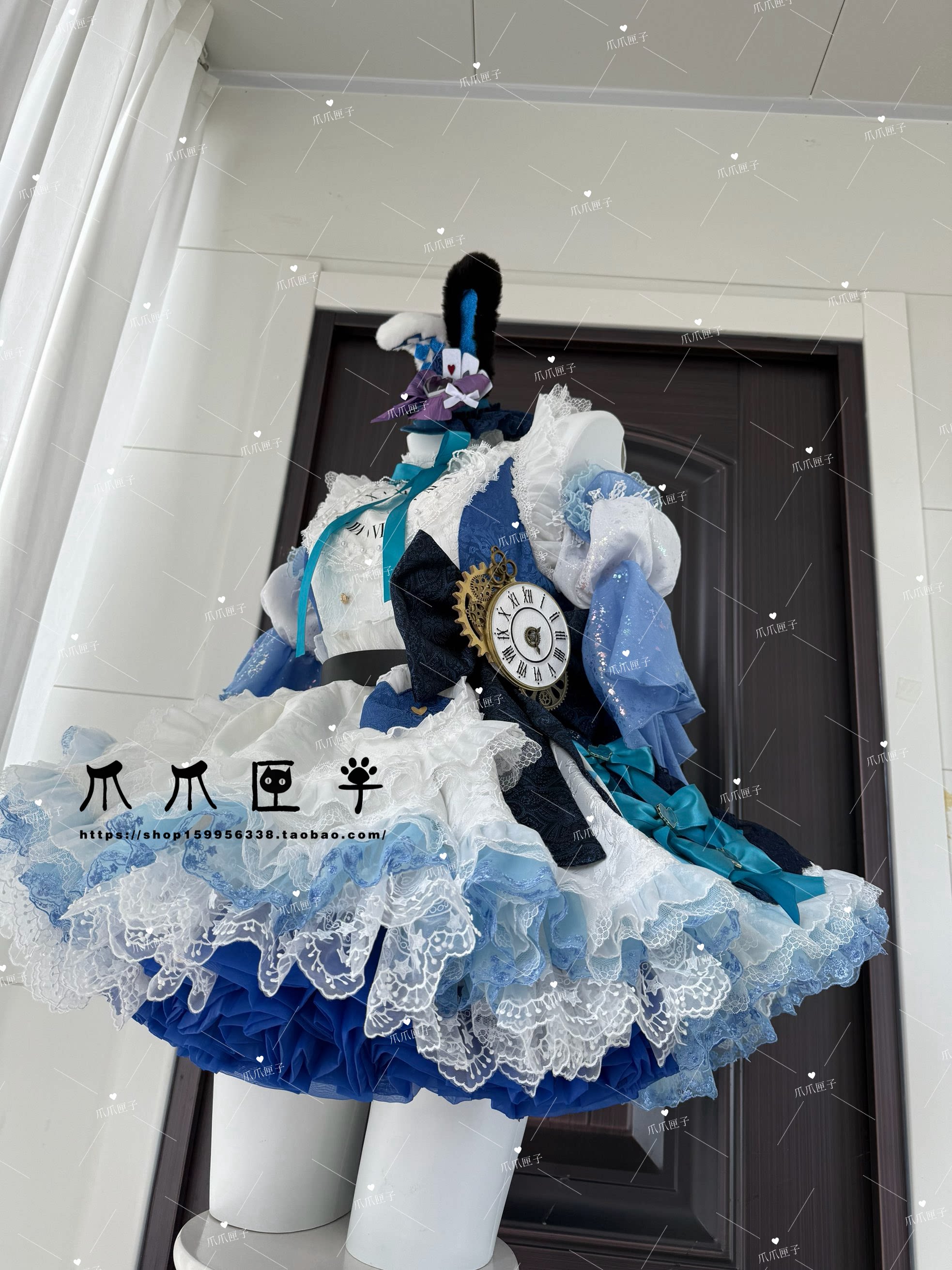 爪爪匣子】碧藍航線柴郡cos禮服冰雪公主廢稿cosplay定製-淘寶Taobao