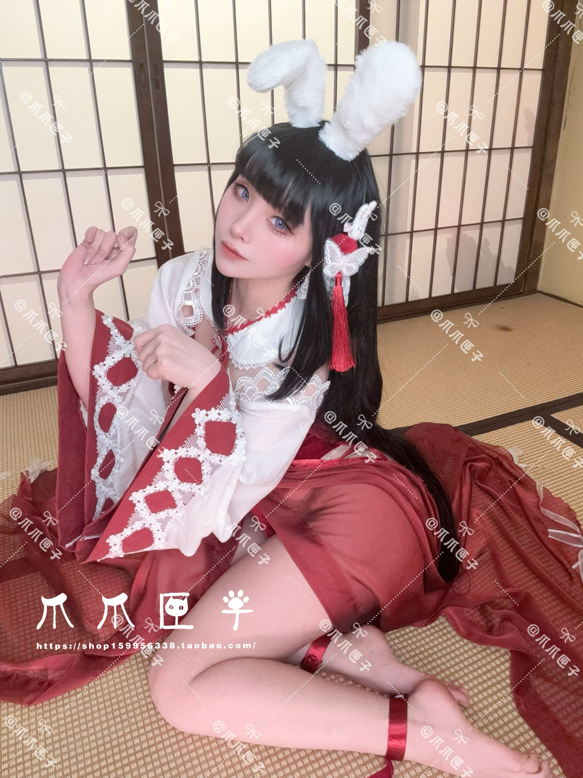 コスプレ ドロシー 爪爪匣子 黒 爪爪匣子】碧蓝航线大山祈愿的巫女兔cosplay 定制