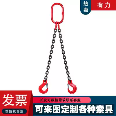 Shenghu chain sling set custom lifting hook ring combination Iron chain Lifting spreader Crane chain