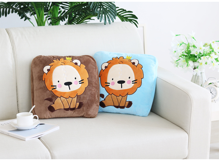 Gối chăn kép sử dụng đệm chăn văn phòng sofa ngủ trưa chăn đa năng trở lại chăn lông cừu gối tựa lưng ô tô cao su non