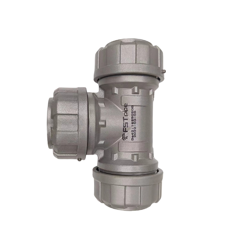 Foster Compressed Air Pipeline Quick-Connect Straight-Through Equal-Diameter Tee, Reducing Elbow, Valve Bracket Complete