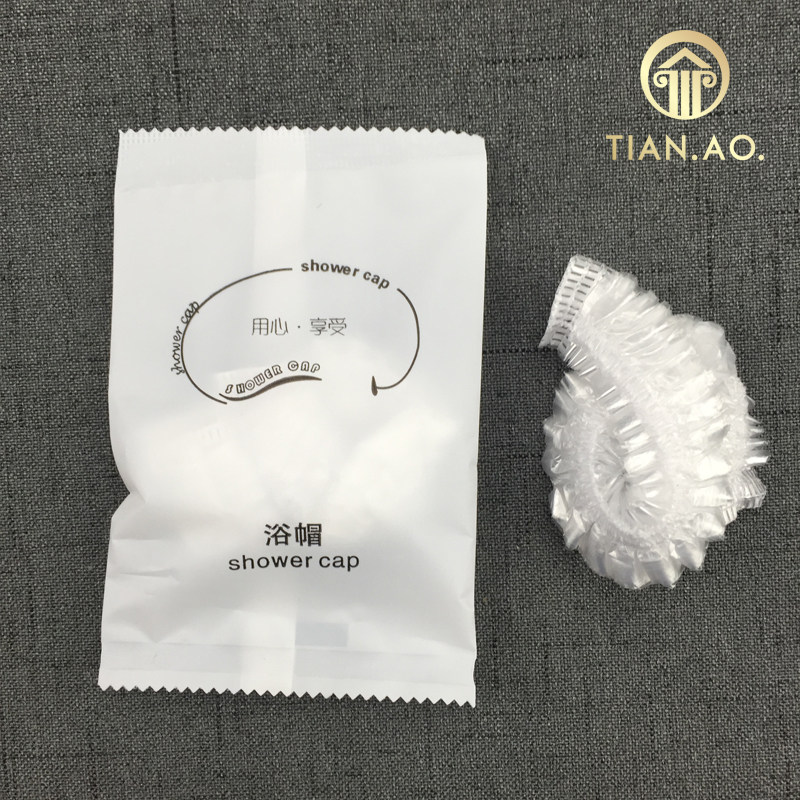 Hotel Travel Scrub Waterproof Packaging Shower Cap Hotel Disposable Toiletries Wig Bag Customization