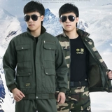 Флисовый демисезонный комбинезон, утепленные защищающие от холода камуфляжные штаны