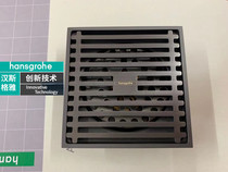 Hansgrohe all copper floor drain black shower room deodorant square bathroom balcony bathroom long strip floor drain gun gray