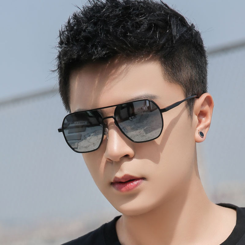 2021 New Polarized Sunglasses Men's Sunglasses Trendy Glasses Anti-UV Fishing Special Night Vision Glasses for Driving